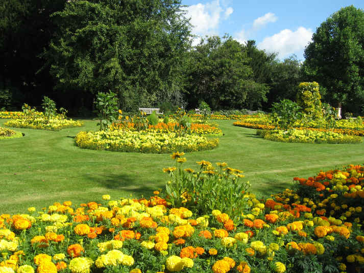 Jephson Gardens in Leamington Spa during July 2009.